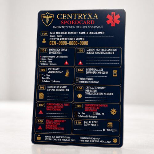 Unieke Centryxa-nummer